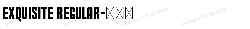 Exquisite Regular字体转换